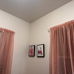 Curtains and photos