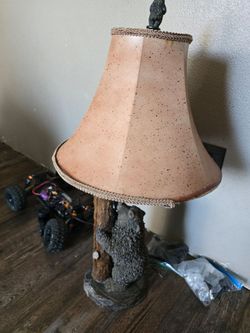 Bear Climbing a Tree Lamp