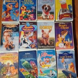 Disney Vintage ClamShell VHS Movies Kids Bug Life Lion King Pocahontas Mulan