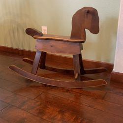 Wooden Rocking Horse 