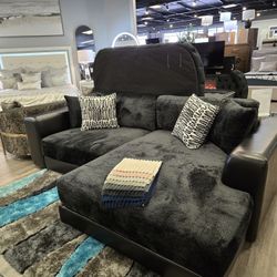 2 Tone Deep SEAT Reversable CHAISE NO Credit Needed 120 Days Same As.cash 