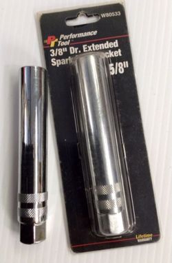 3/8 Dr. Extended Scoket Spark Plug Socket 5/8 " New! 