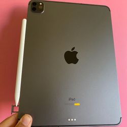  128GB Apple IPad Pro 11” 3rd Generation (2021 model / M1 chip ) WiFi + Cellular (5G / Unlocked) with pen, keyboard & Accessories (256gb $679) 