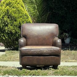 Comfy Leather Accent Chair