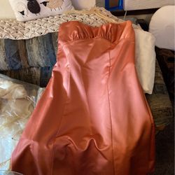 Beautiful Burnt Orange Sleeveless Dress