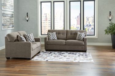 Mahoney Chocolate Sofa and Loveseat (Online Special Price)