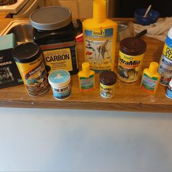 Fish Tank, Fish, Food And Accessories For Sale