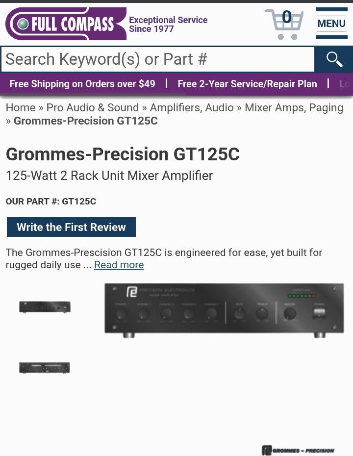 Precision Electronics Sound Mixer Amplifier