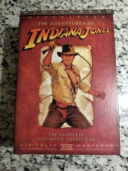 The Adventures of Indiana Jones The Complete DVD Movie Collection Widescreen THX Harrison Ford Steven Spielberg George Lucas
