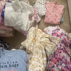 3-6 Months babygirl clothes 91pieces