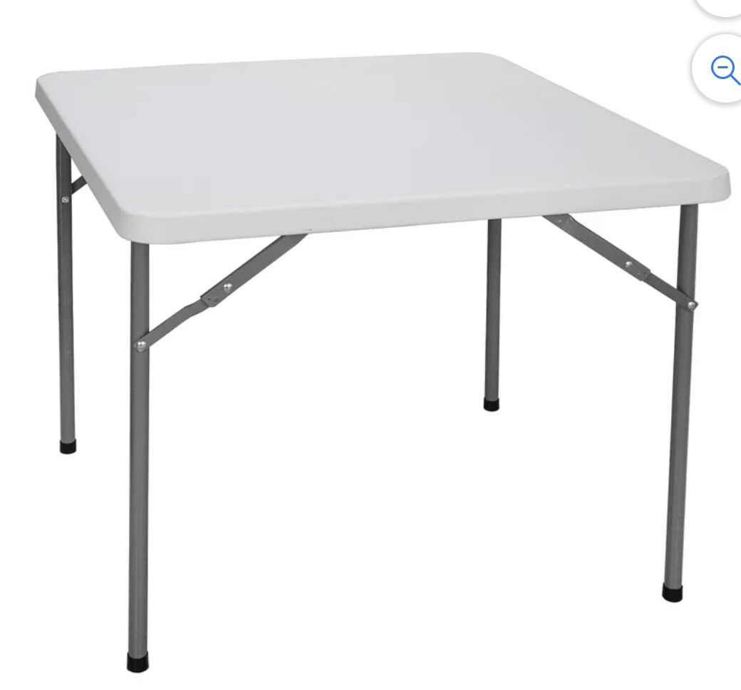Segawe Camping Table, White, 3 ft, 3 ft