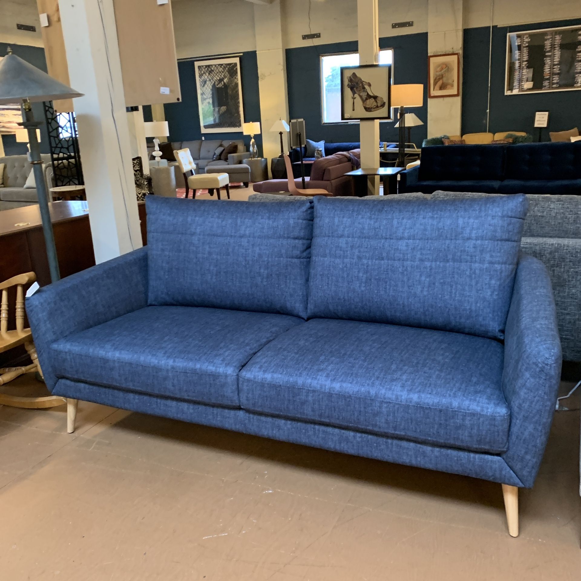 Moe’s Lilou Sofa Light Blue