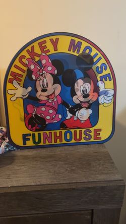 Disney Mickey Mouse Funhouse Wall Decor / Bedroom Sign
