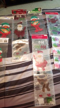 Christmas Stickers. 1 Valentines Baggies.