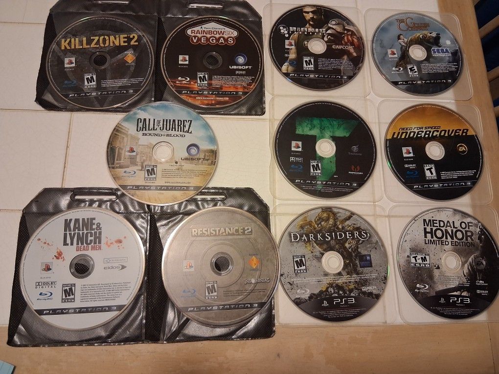 11 PS3 Game Discs $55 Dlls.