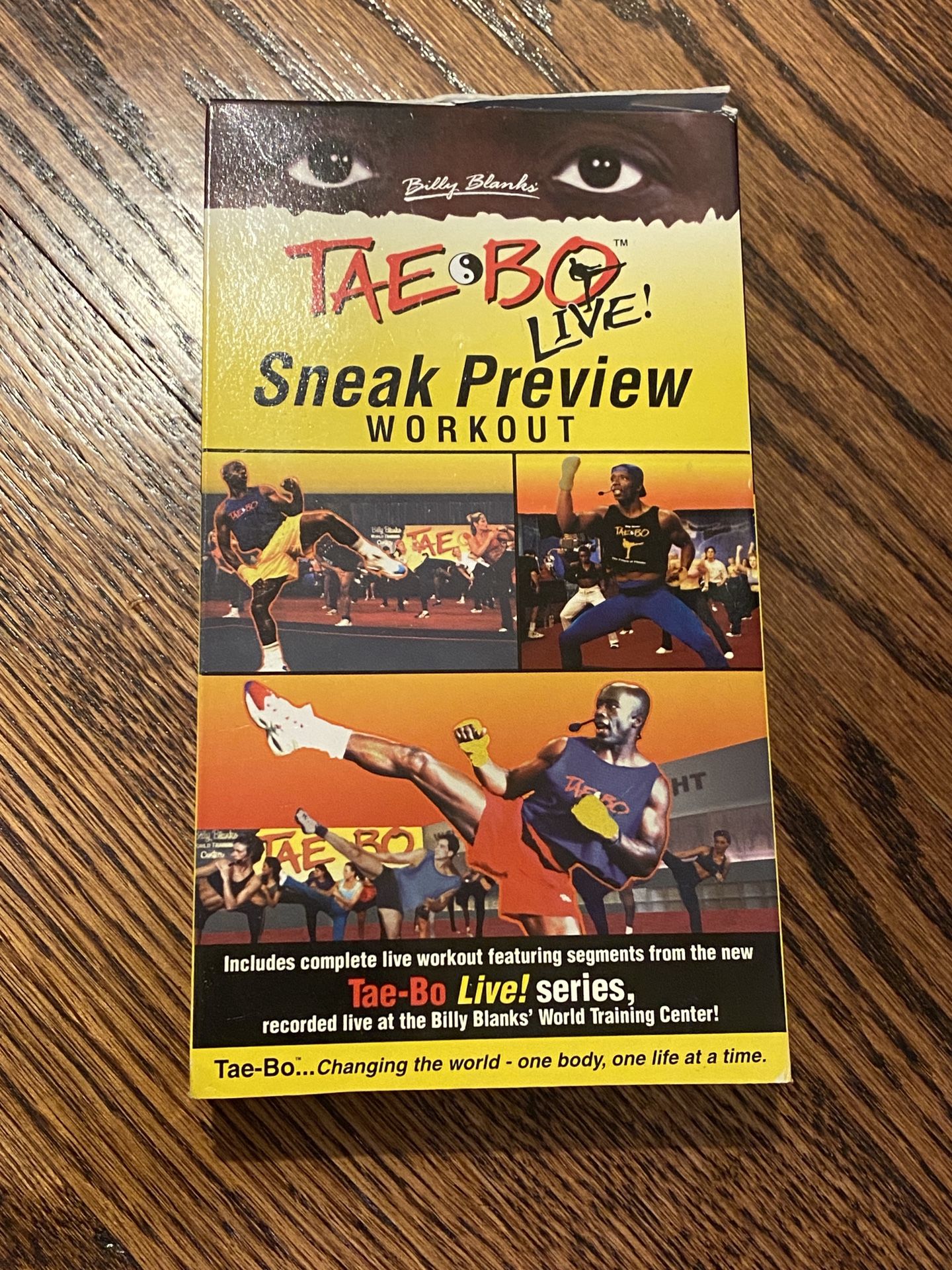 TAE BO BILLY BLANK EXERCISE TOTAL BODY MARTIAL ARTS VHS