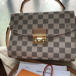 lv bag with cowhide