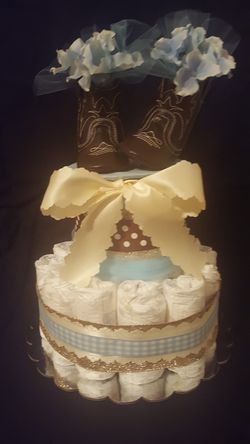 Boot skoot'n baby diaper cake