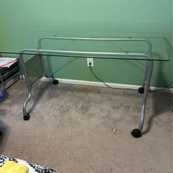 Glass/Metal Desk