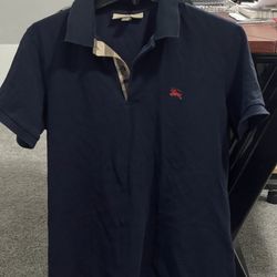 Burberry Navy Blue Polo