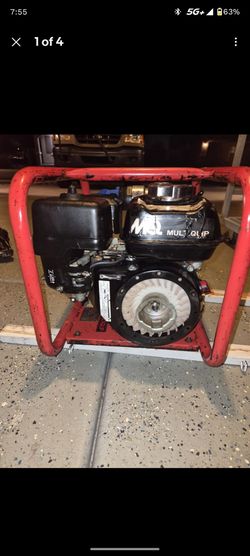 Multiquip Power Generator Red & Black Metal Frame