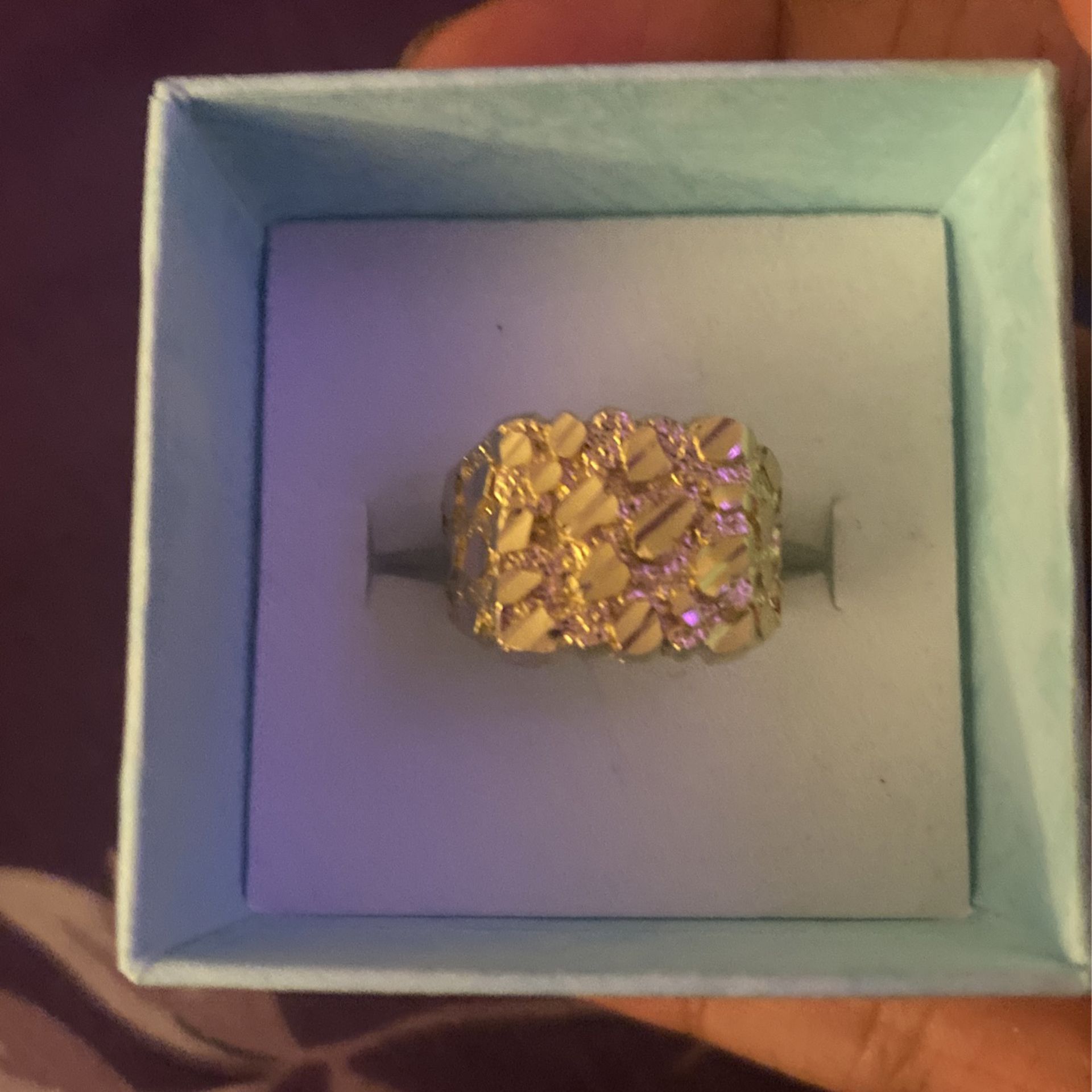 Real Gold Nugget Ring
