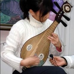 Chinese Lute (Banjo) Liuqin 柳琴 Also as Ukulele