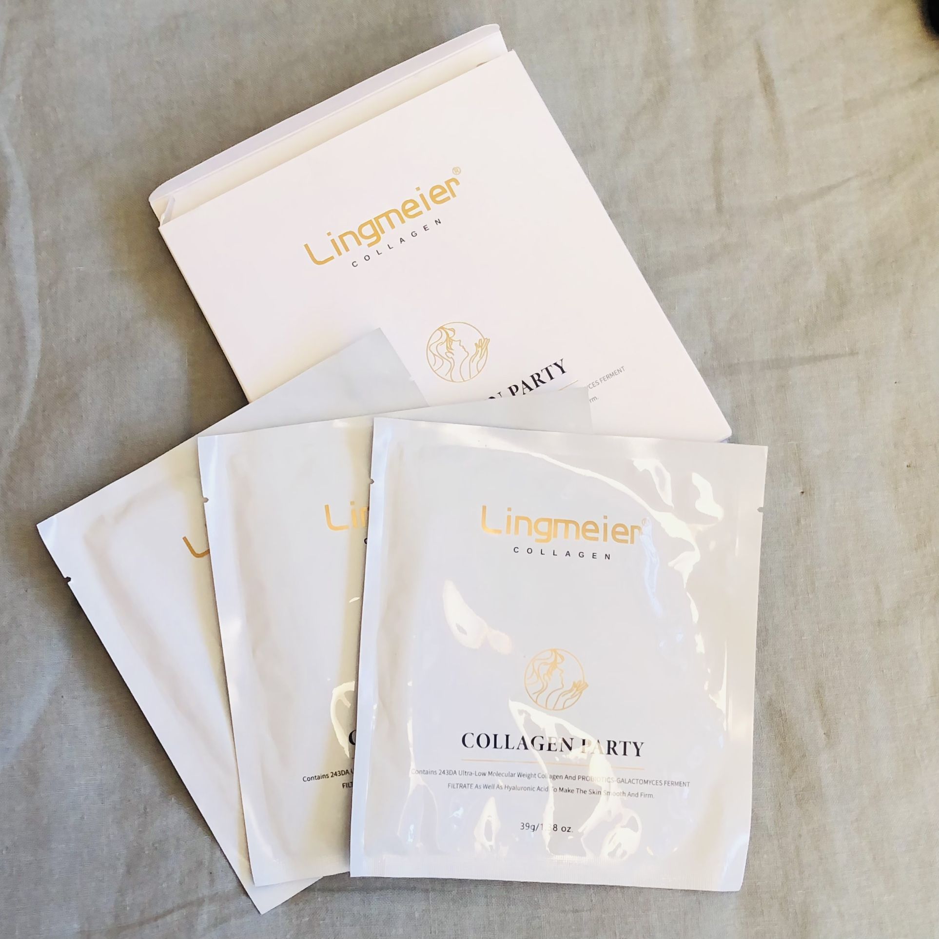 Lingmeier Ultimate Over Night Hydration Deep Collagen Face Mask 80,000ppm Gel (Silver Lake)
