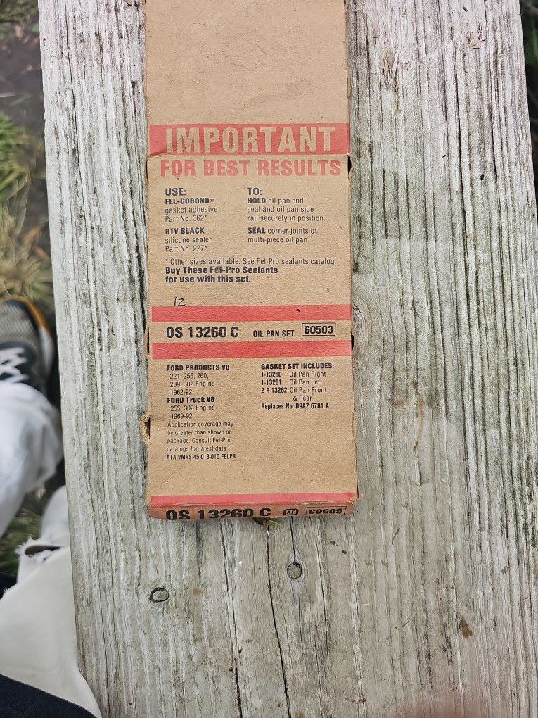OS13260c Oil Pan Set