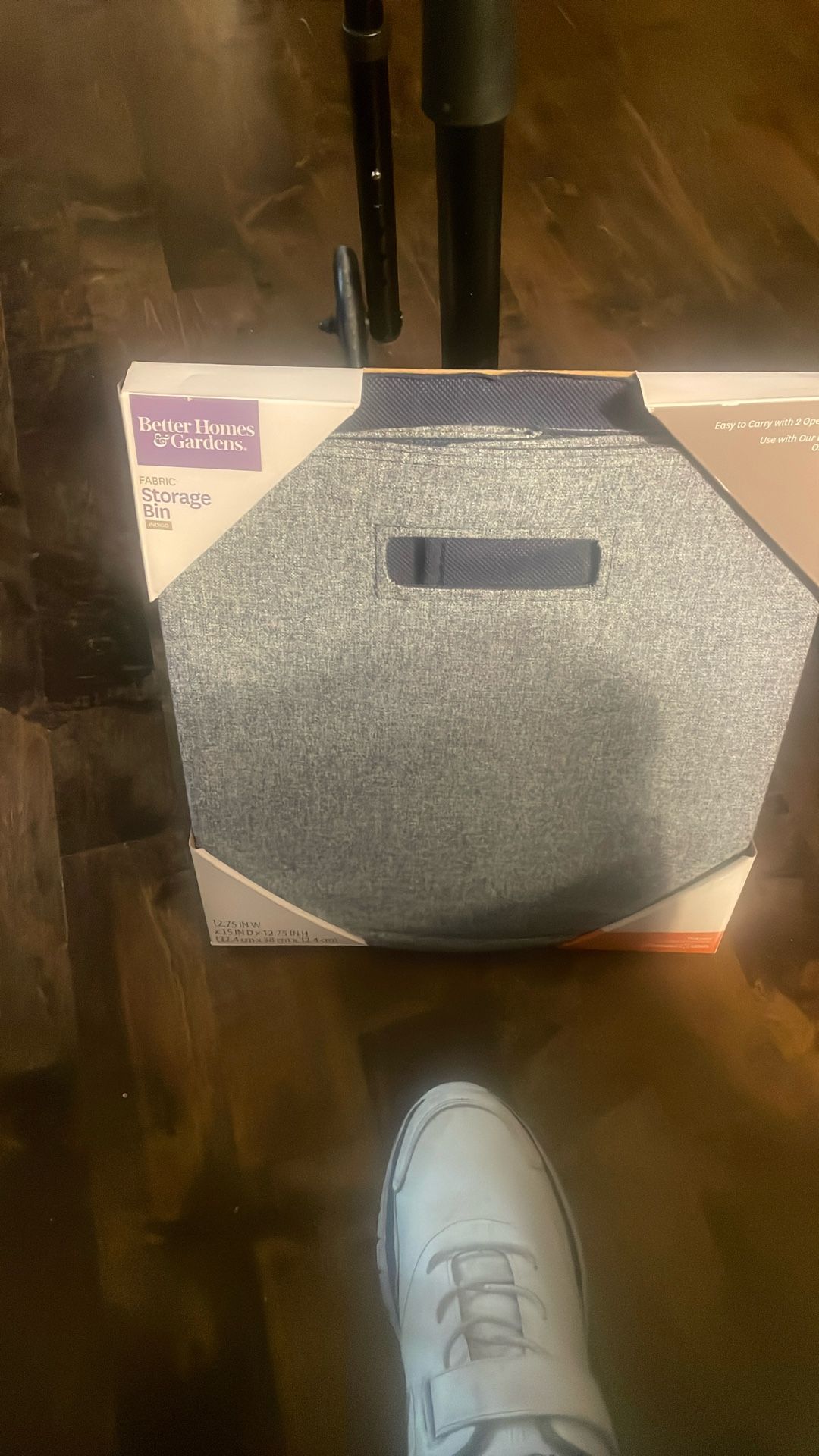 Storage Bin Cloth Light Gray