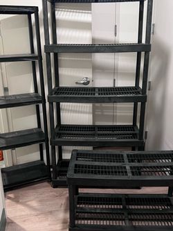 Storage shelves