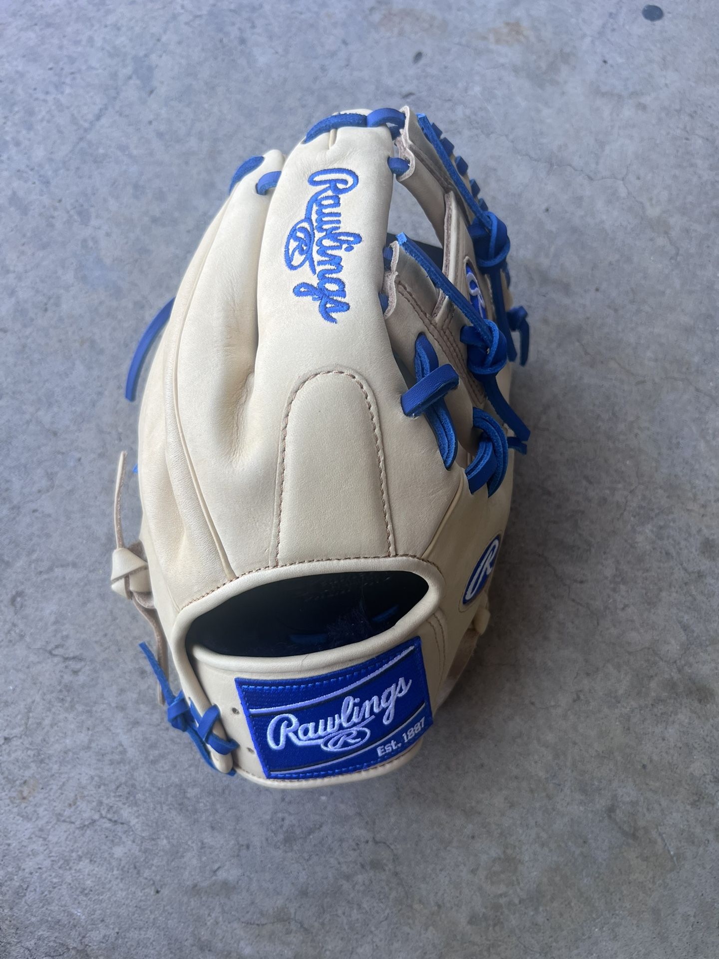 Rawlings 11.5'' GG Elite Series Glove- Camel/Blue