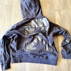 Black On Black Off White Hoodie