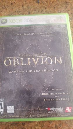 Elder scrolls IV oblivion xbox 360