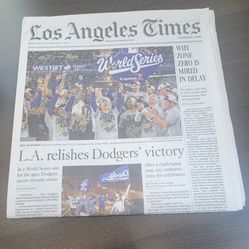 LOS ANGELES DODGERS 2025 WORLD SERIES CHAMPS . 11/03/25 . NEW ,, COMPLETE
