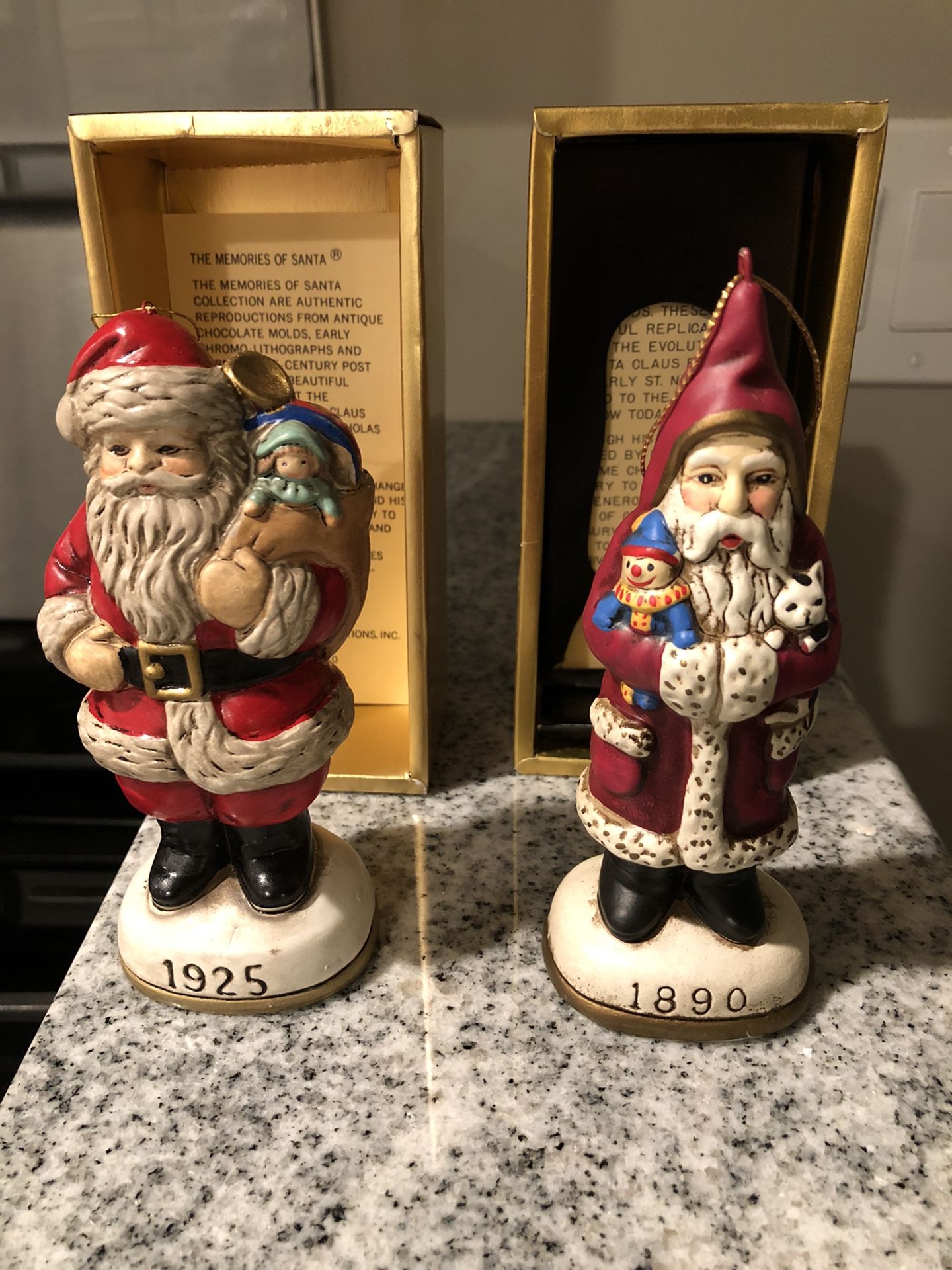 The memories of Santa ornaments