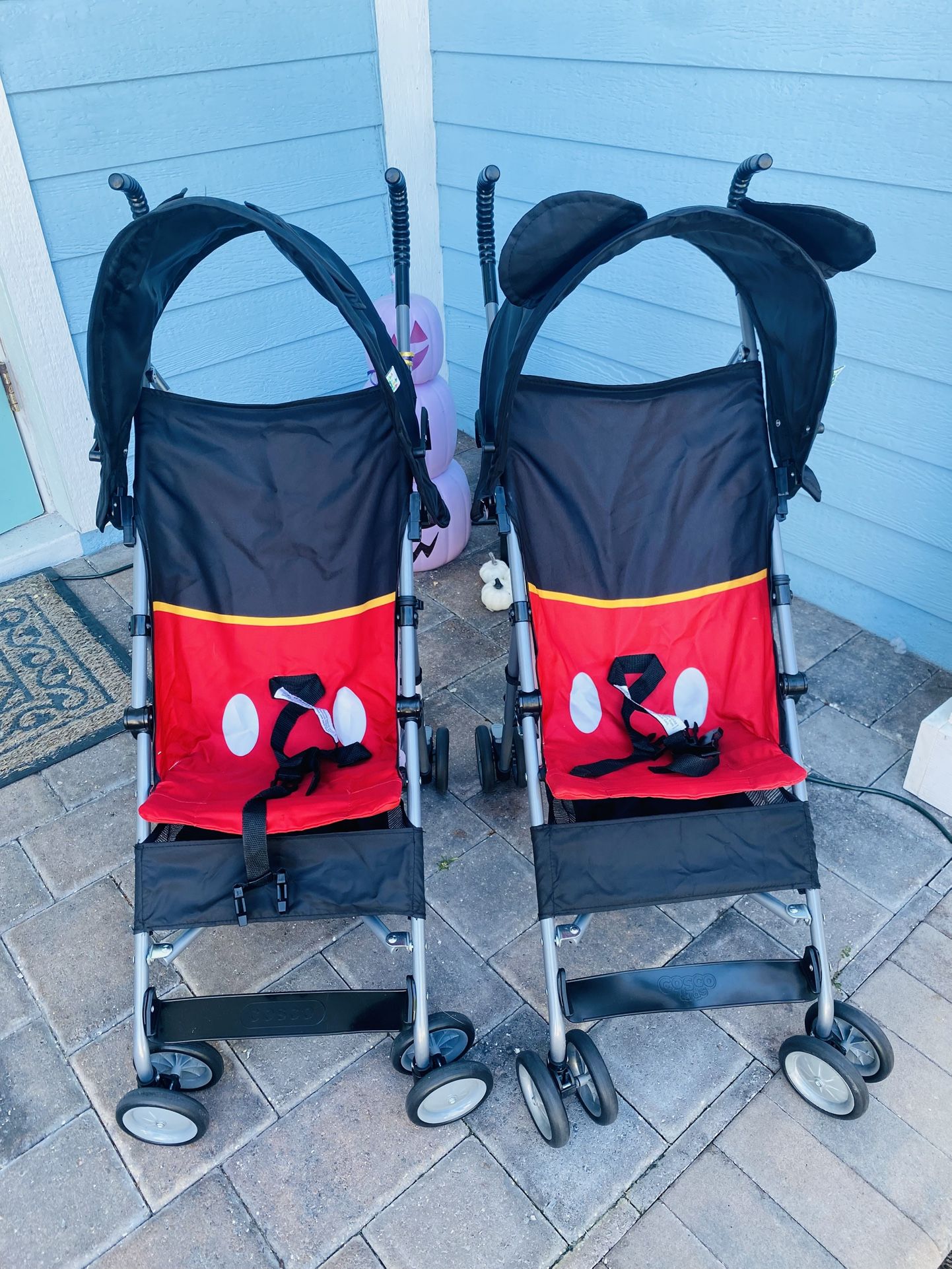 Matching Walt Disney World Mickey Mouse Strollers-LIKE NEW! USED ONCE!!