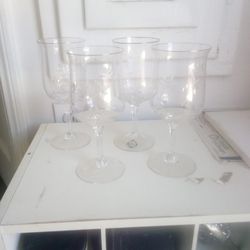 Lenox Wildflower 24 Karat Handcrafted Wine Glasses 