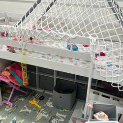 Toddler Bed With Slide And Mattress