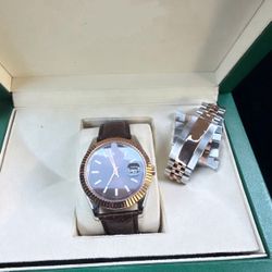 Chocolate Dial, Leather Band 