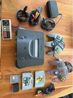 Nintendo 64 N64 Console Bundle – 2 OEM Controllers, Diddy Kong Racing, Expansion Pak, Memory Card
