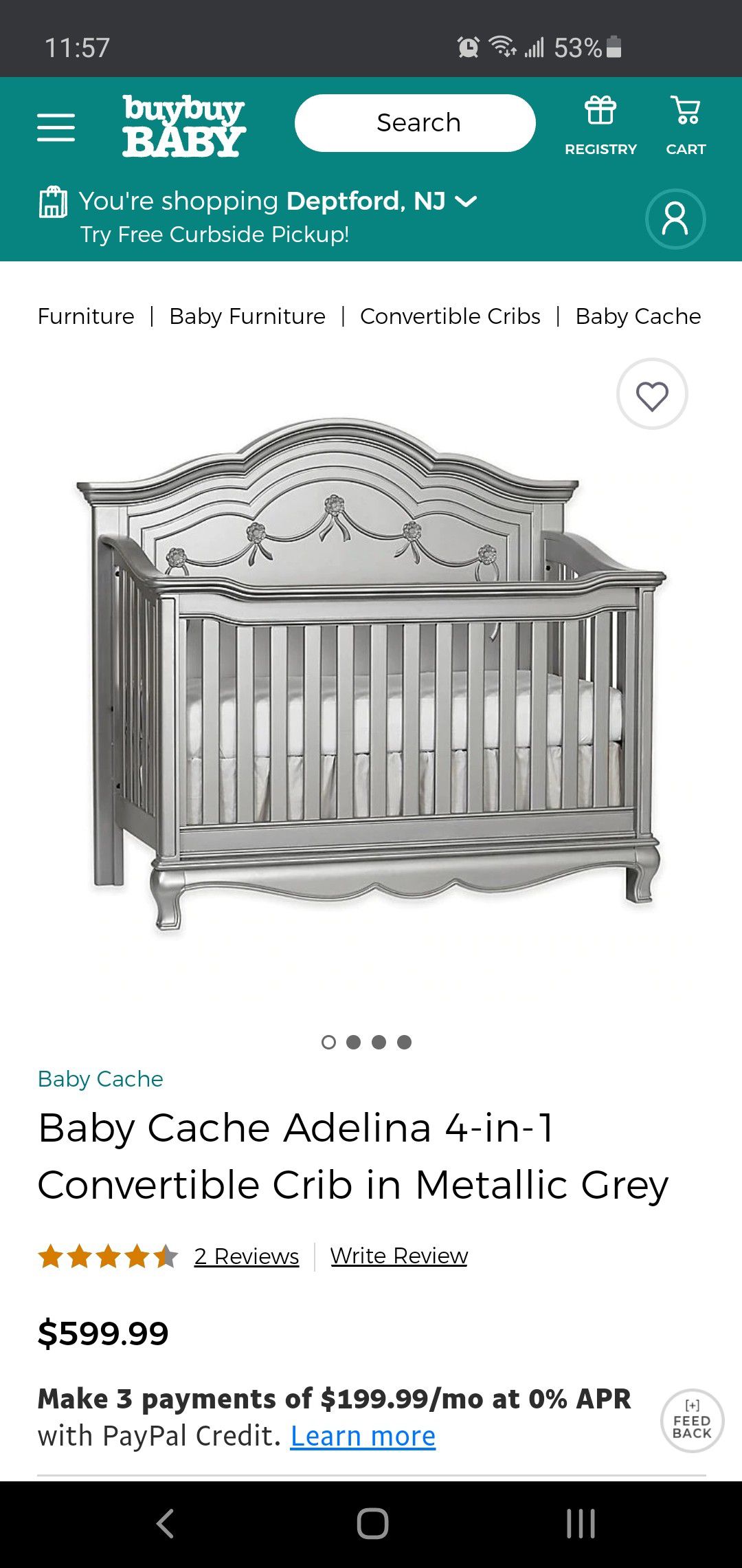 Adelina crib