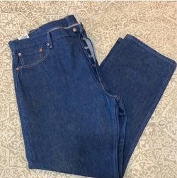 Levi's Dark Wash Button-Fly Jeans