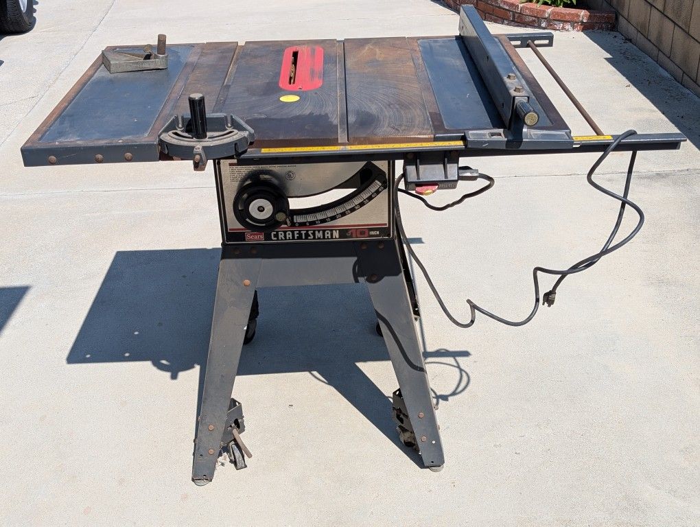 Craftsman 10" Table Saw with Extra Blades