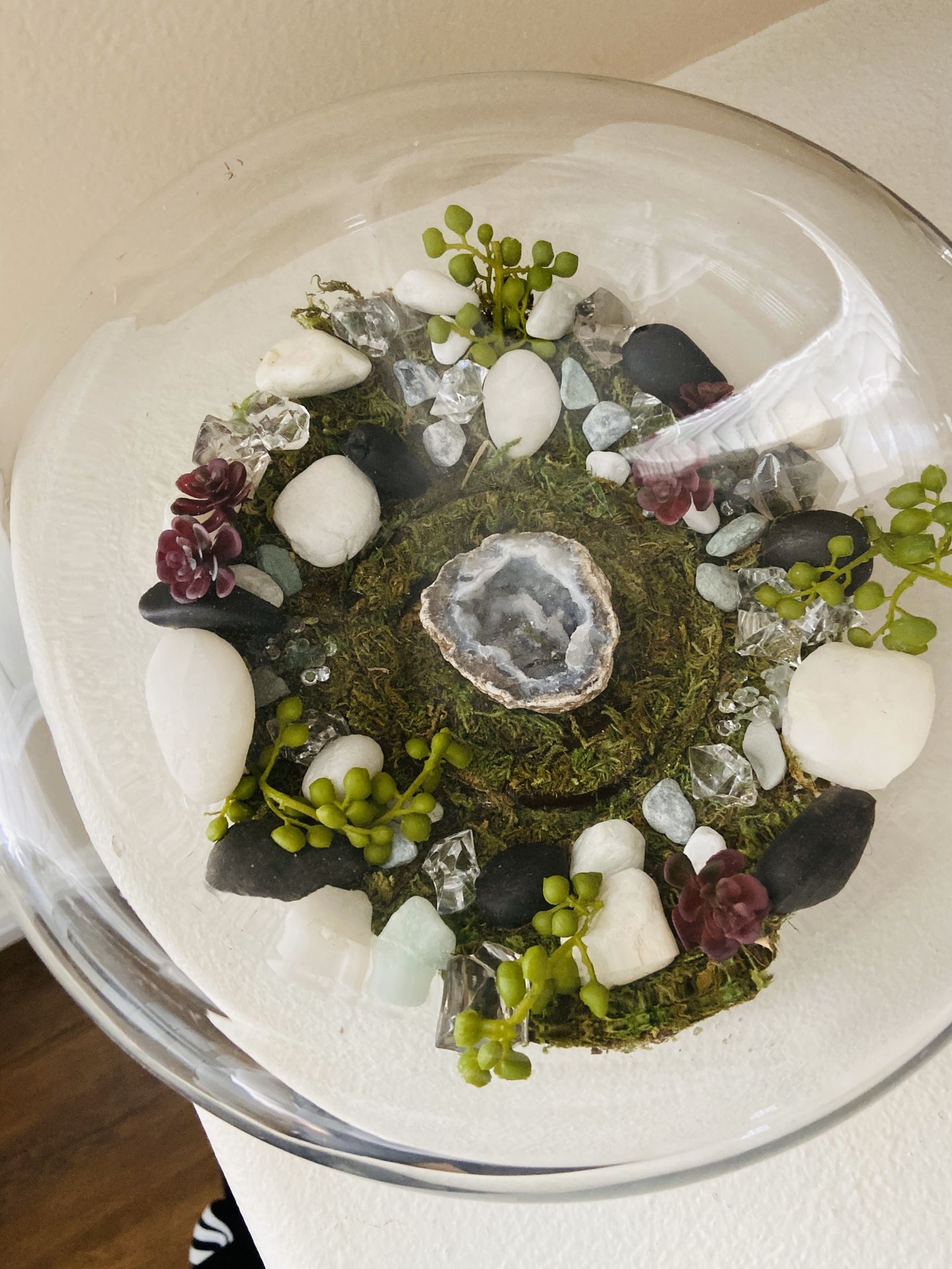 Geode succulent bowl