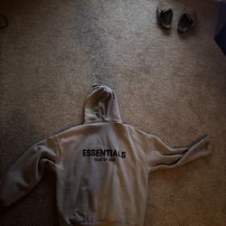 Dark oat essentials hoodie