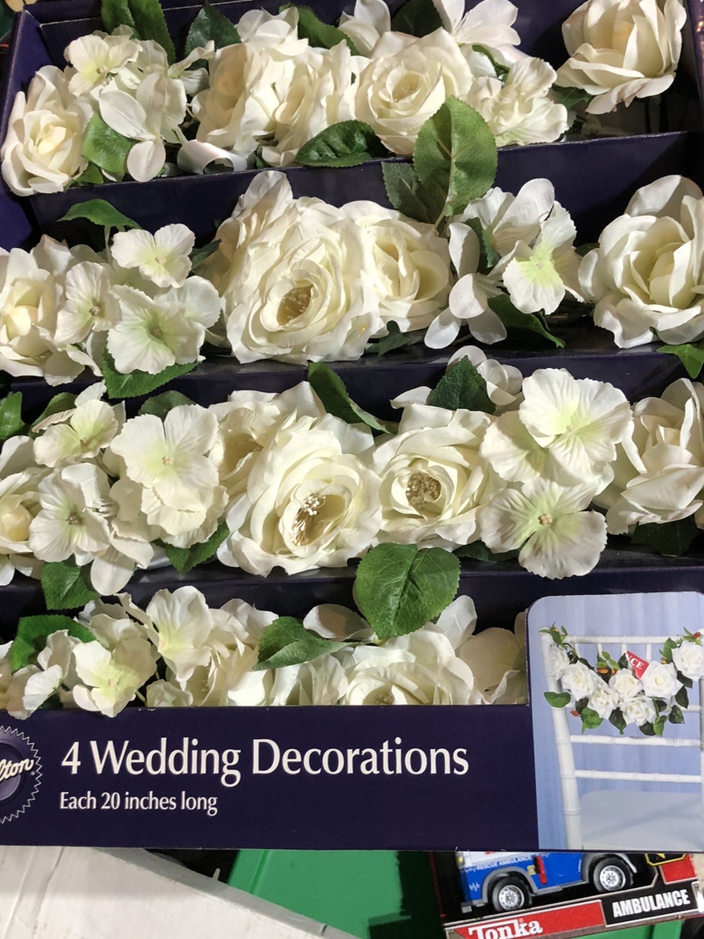 4 Wedding Flower Decorations $20 a Box . 3 Boxes Left