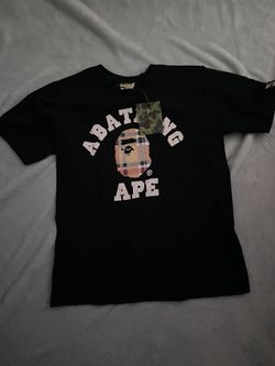 Black Small Face Burberry Bape Shirt