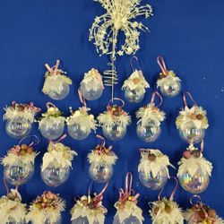 Christmas Ornaments Set of 48 homemade ornaments 