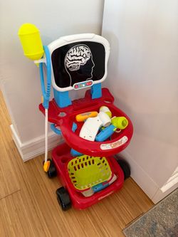 Kids toy doctor set/cart